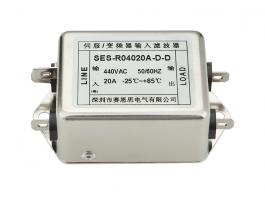 单相双级AC电源滤波器 6A插片式 230v SES-RD2006A-C-S 